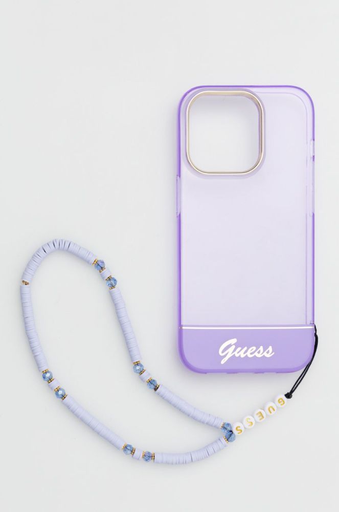 Чохол на телефон Guess Iphone 14 Pro 6,1" колір фіолетовий