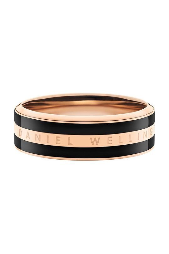 Перстень Daniel Wellington Emalie Ring Black Rg 50 колір рожевий