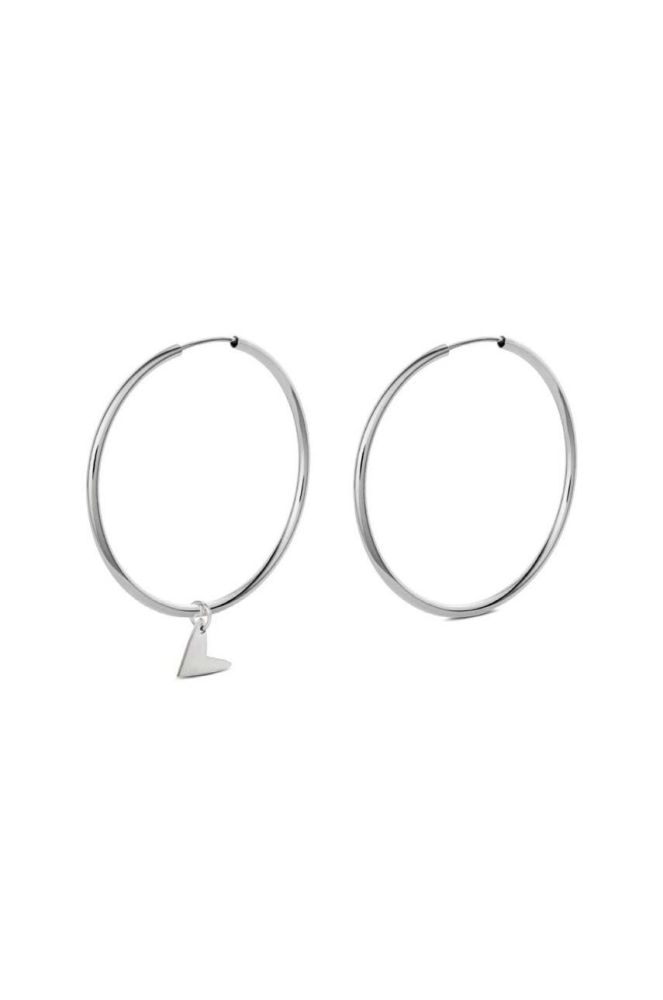 Срібні сережки No More колір срібний (3017666)