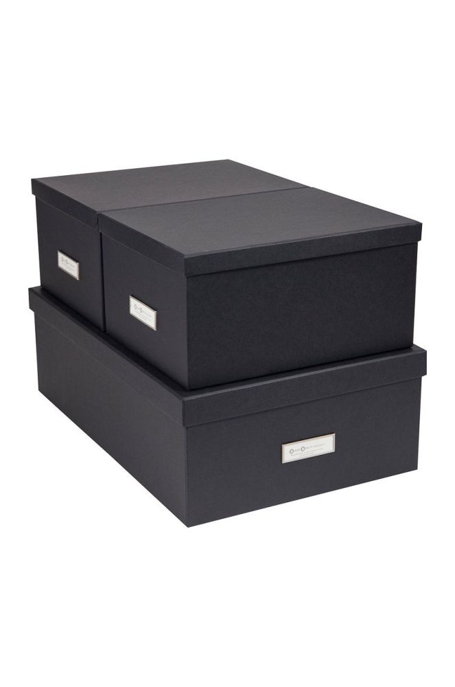 Bigso Box of Sweden Набір коробок для зберігання Inge (3-pack) колір сірий (2103820)