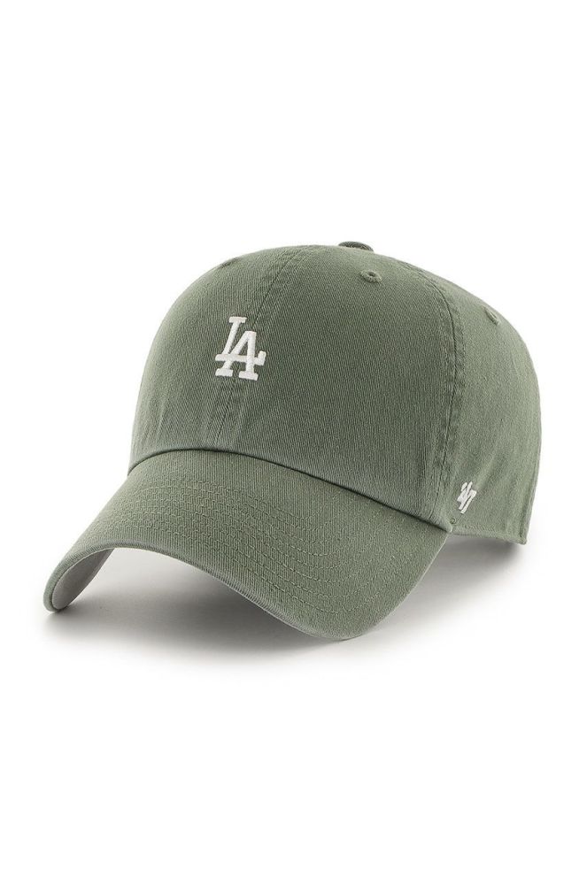 Кепка 47brand Los Angeles Dodgers колір зелений з аплікацією (2349962)