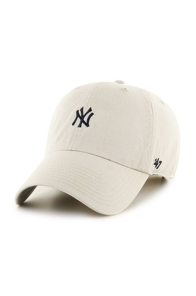 Кепка 47brand New York Yankees колір білий з аплікацією (2349979)