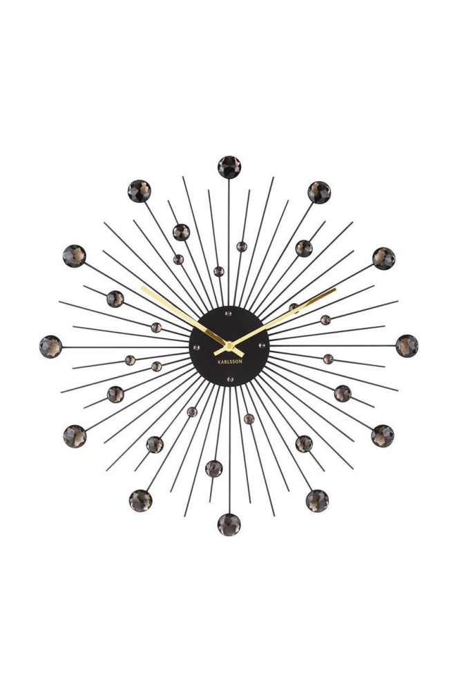 Настінний годинник Karlsson колір сірий (2755059)