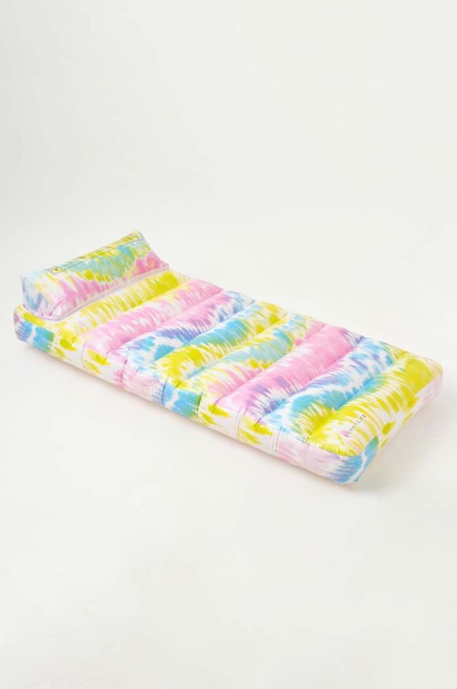 Надувний матрац для плавання SunnyLife Sorbet Tie Dye колір барвистий