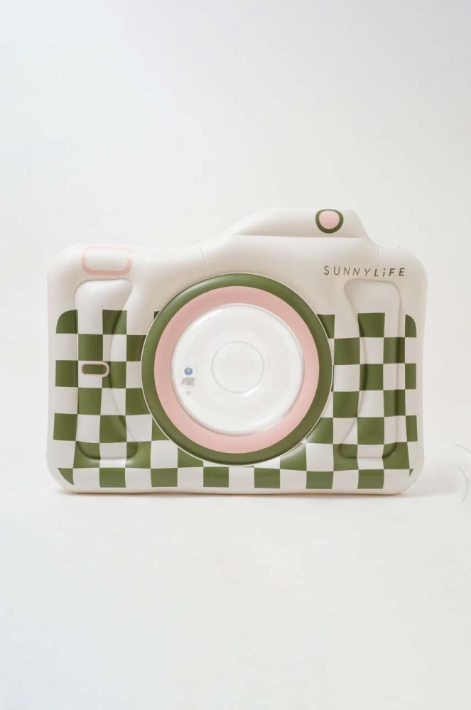 Надувний матрац для плавання SunnyLife Camera Olive колір барвистий