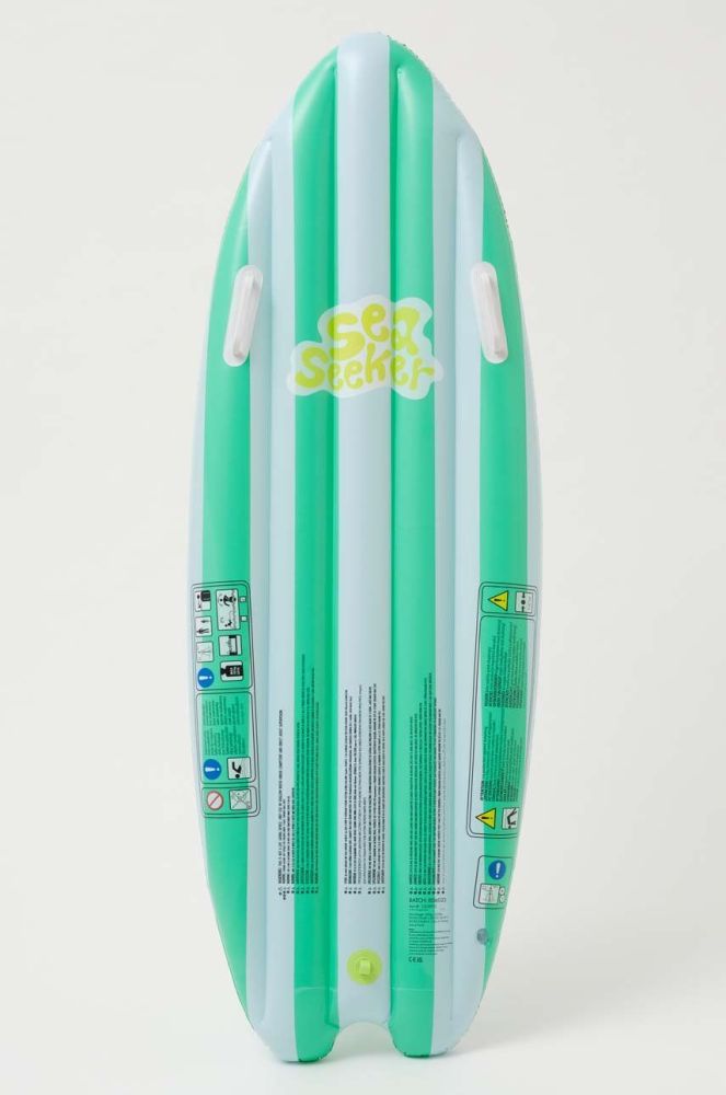 Надувний матрац для плавання SunnyLife Ride With Me Surfboard колір барвистий