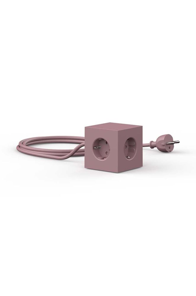 Магнітний зарядний куб Avolt Square 1, 2 x USB, 1,8 m колір рожевий (3503114)