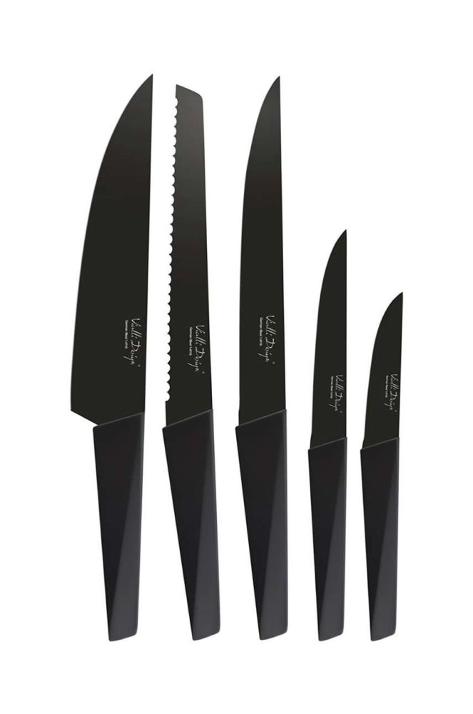 Набір ножів з органайзером Vialli Design Volo 6-pack колір чорний
