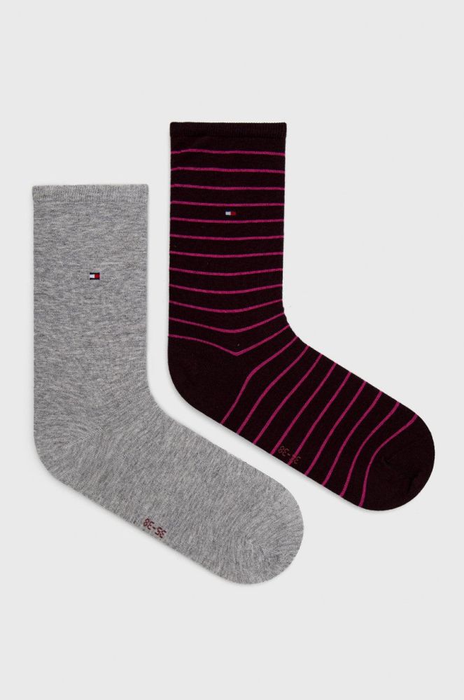 Шкарпетки Tommy Hilfiger жіночі колір фіолетовий (2637240)