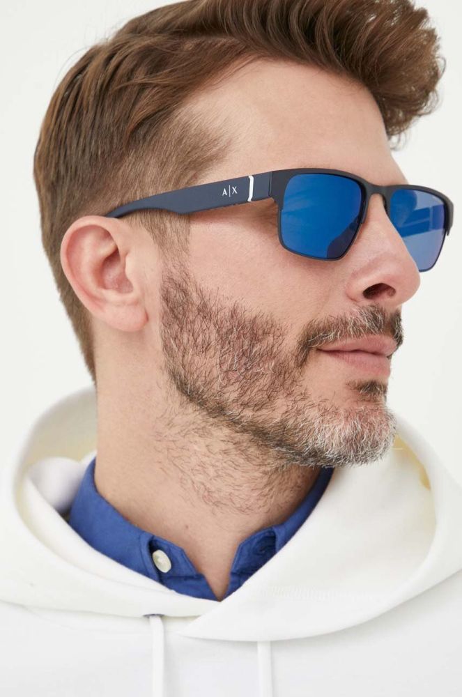 Сонцезахисні окуляри Armani Exchange чоловічі колір сірий (3266253)