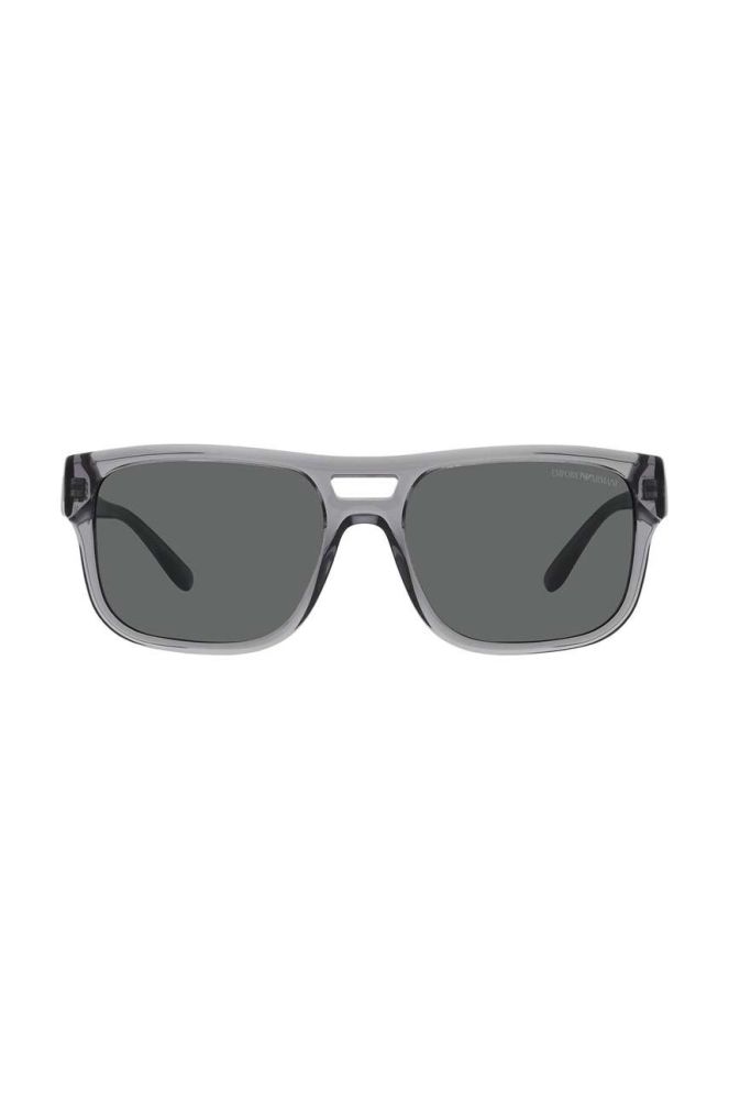 Сонцезахисні окуляри Emporio Armani чоловічі колір сірий (3253412)