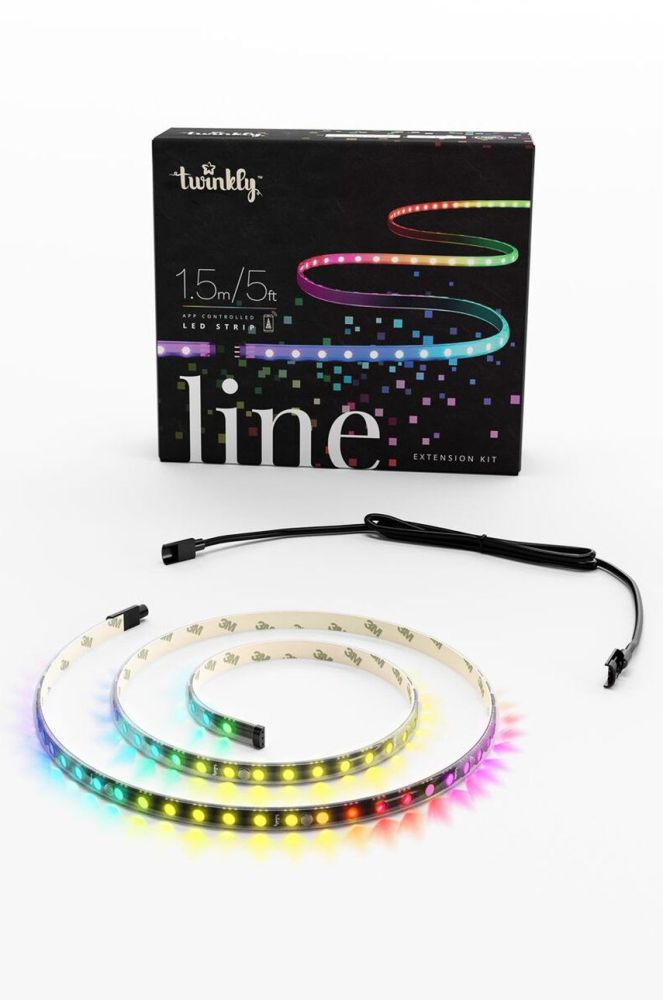 Twinkly Гнучка світлодіодна стрічка LED 90 LED RGB 1,5 m - Extention Kit колір барвистий