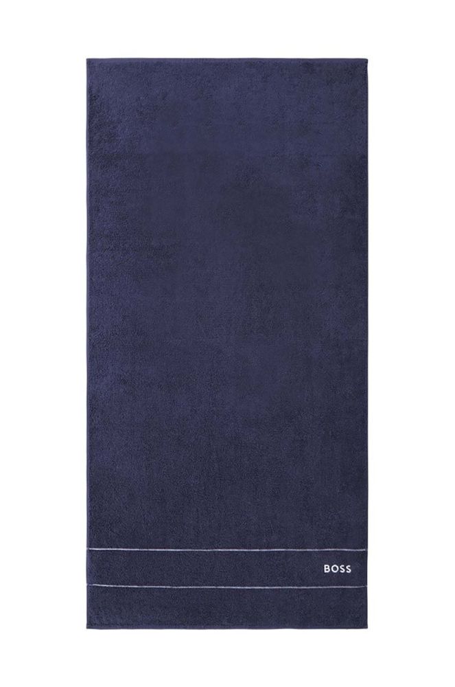 Середній бавовняний рушник BOSS 70 x 140 cm колір темно-синій (2950702)