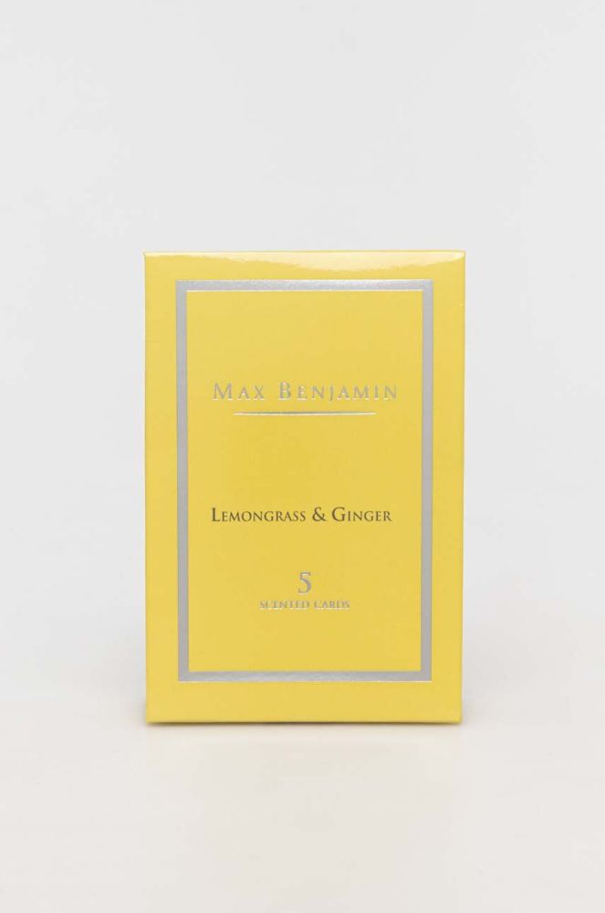 Набір ароматичних карток Max Benjamin Lemongrass & Ginger 5-pack колір жовтий
