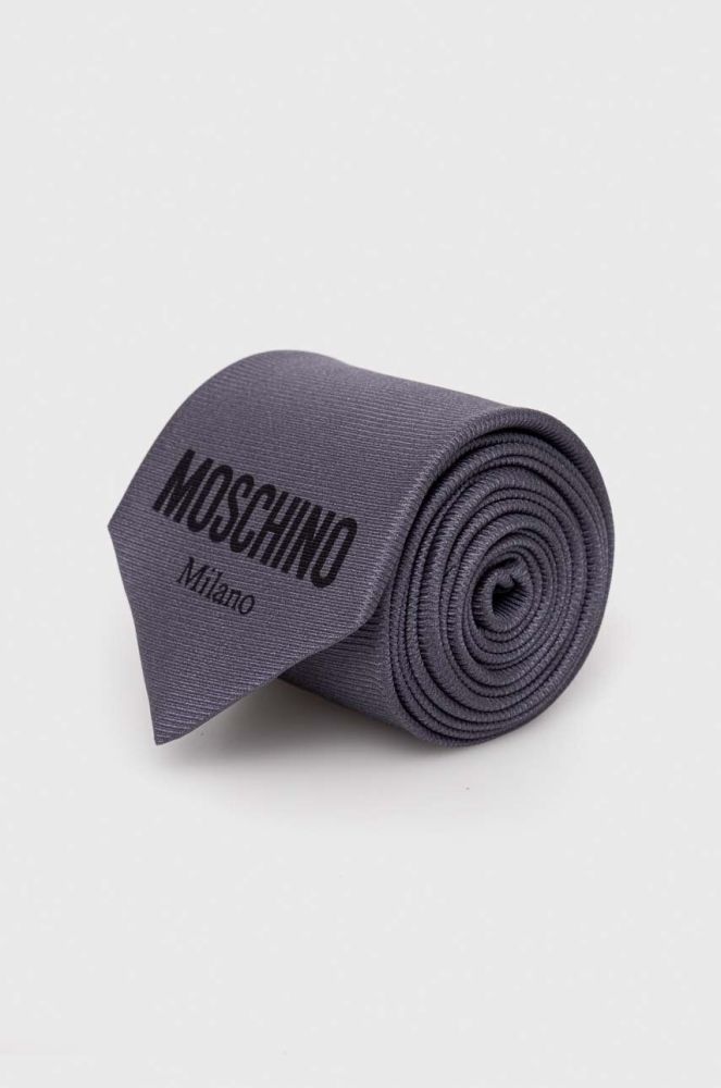 Краватка Moschino колір сірий