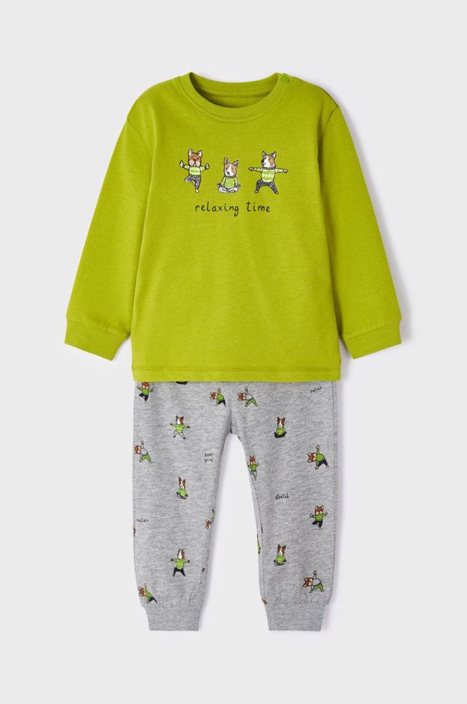 Дитяча піжама Mayoral колір зелений з принтом (2566964)