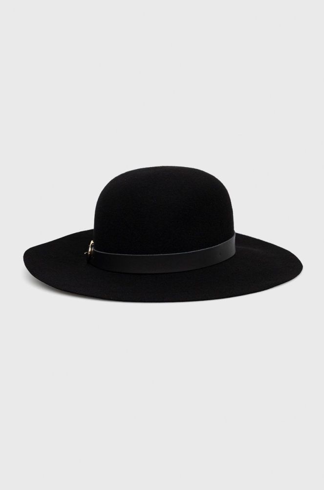 Вовняний капелюх Patrizia Pepe колір чорний вовна (2447217)