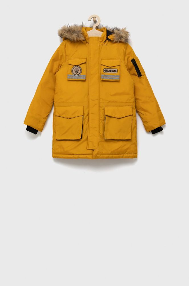 Дитяча куртка Guess колір жовтий (2616763)