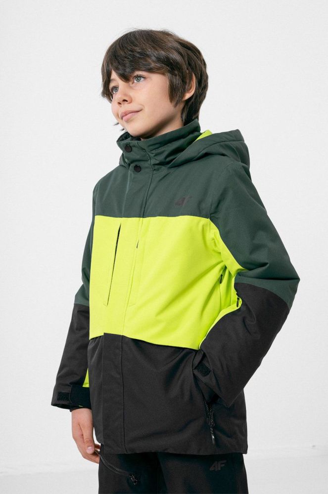 Дитяча гірськолижна куртка 4F колір зелений (2905091)