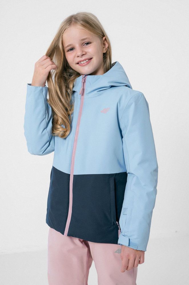 4F дитяча гірськолижна куртка колір блакитний