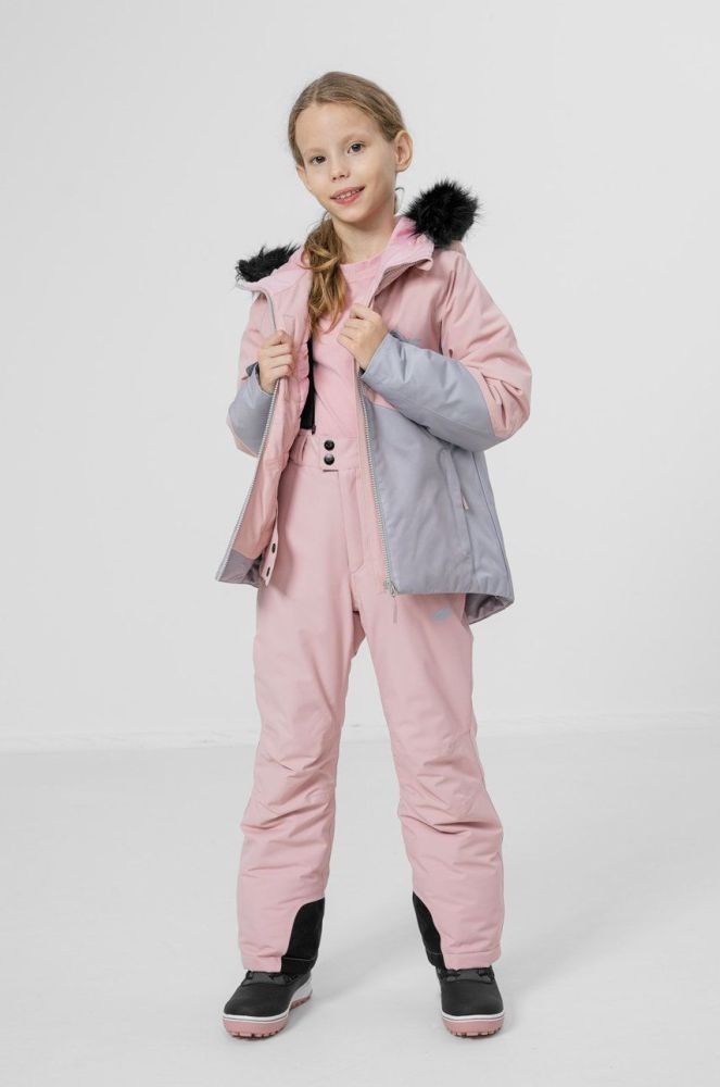 Дитяча гірськолижна куртка 4F колір рожевий (2905101)