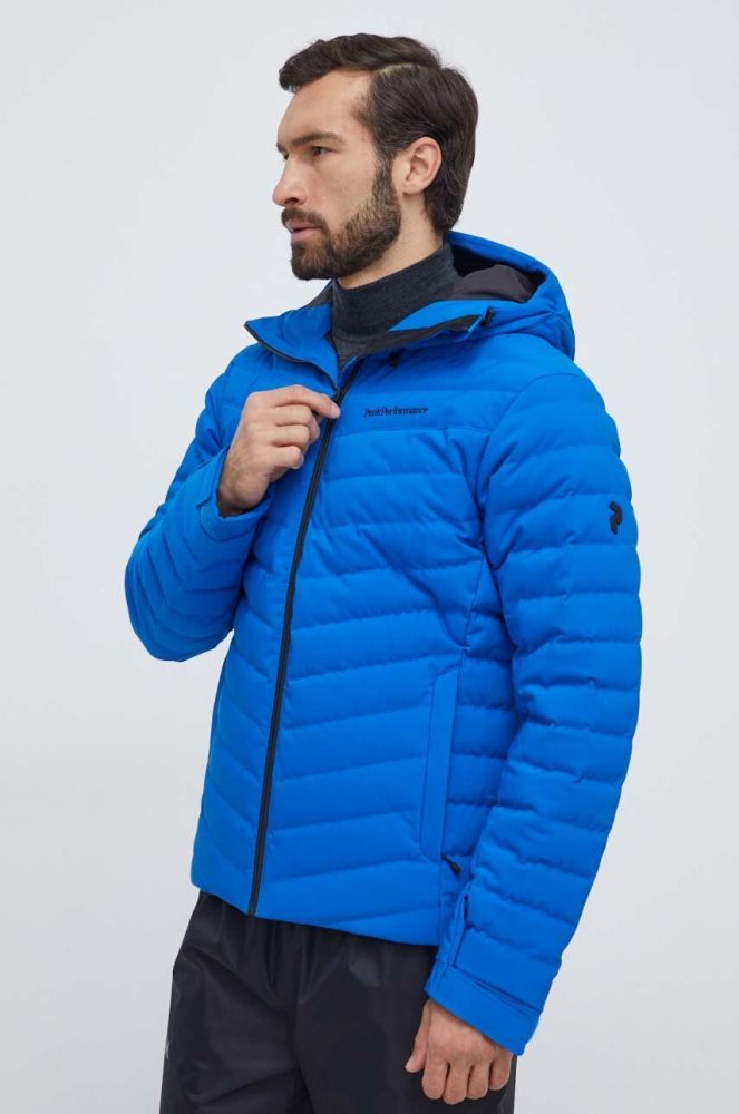 Пухова куртка Peak Performance Frost колір блакитний