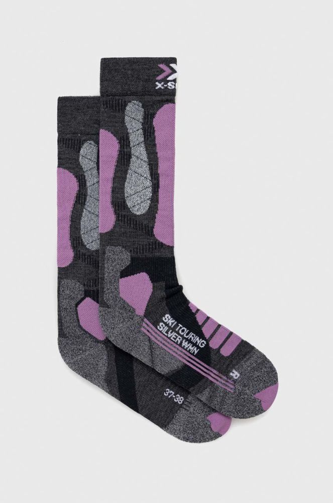 Лижні шкарпетки X-Socks Ski Touring Silver 4.0 колір сірий (2883619)