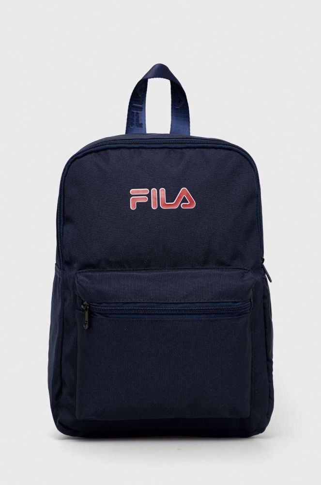 Дитячий рюкзак Fila колір синій малий з принтом