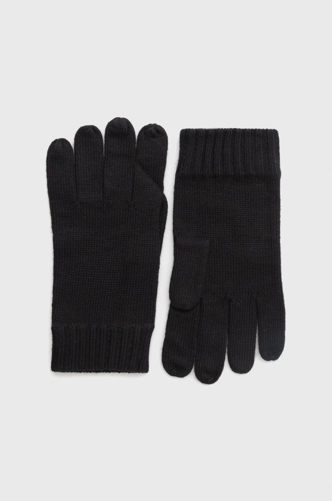 Вовняні рукавички Polo Ralph Lauren чоловічі колір чорний (2714404)