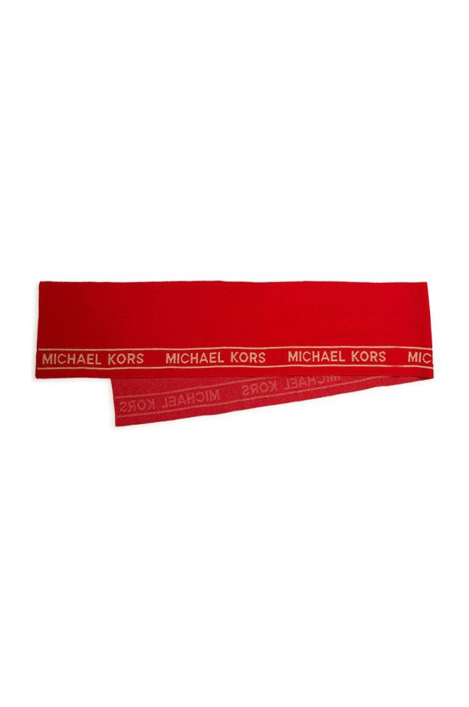 Дитячий шарф Michael Kors колір червоний з принтом