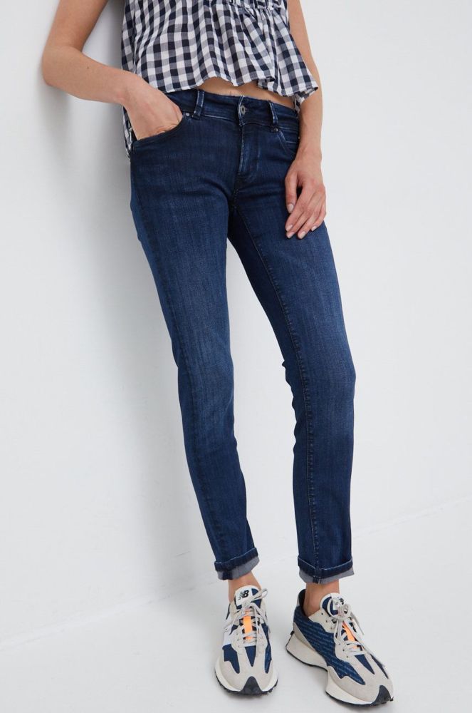 Джинси Pepe Jeans жіночі середня посадка колір темно-синій (2471419)