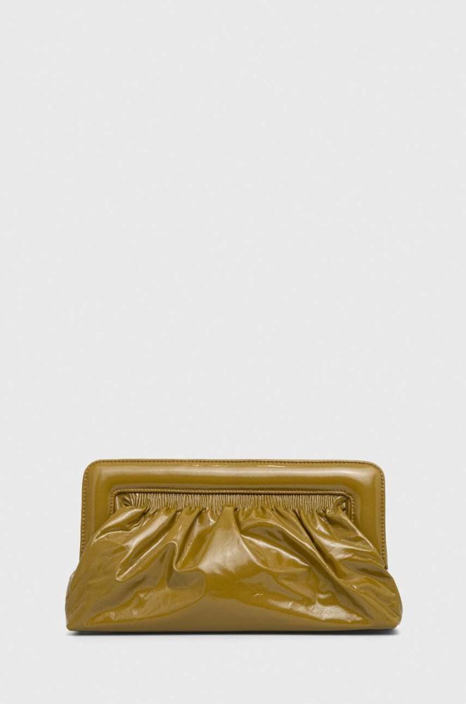 Шкіряна сумка Gestuz колір зелений (3603917)