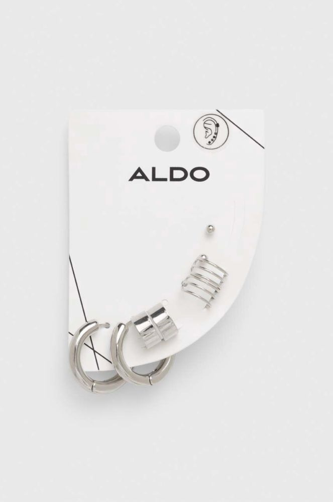 Сережки та каф Aldo LARARIE 4-pack LARARIE.040 колір срібний