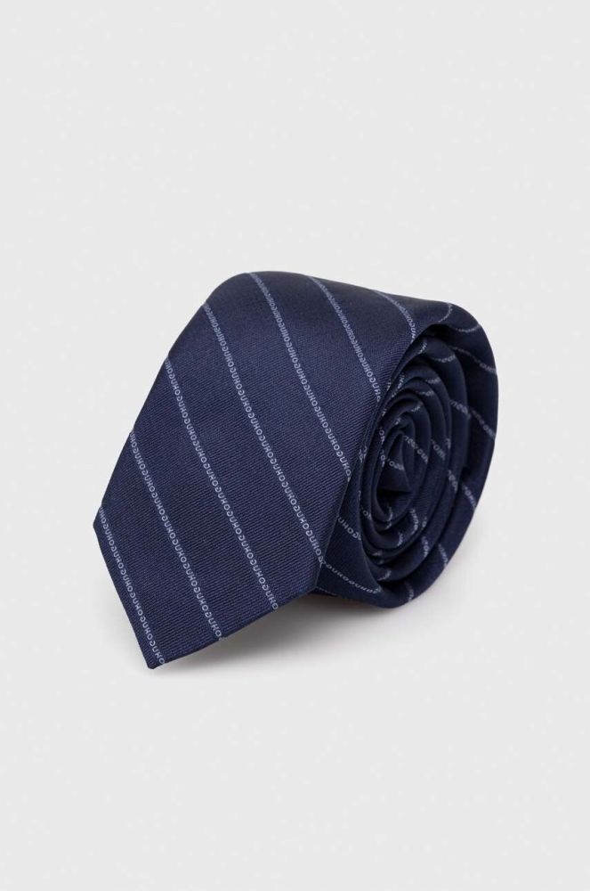 Шовковий галстук HUGO колір блакитний (3597079)
