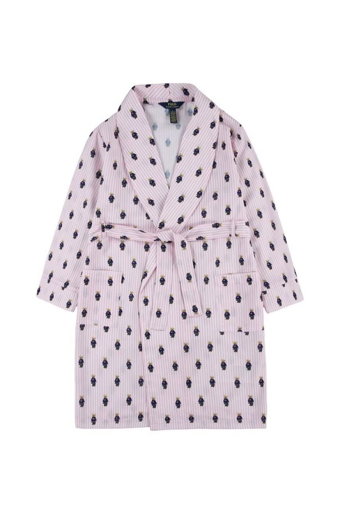 Дитячий халат Polo Ralph Lauren колір рожевий (3436801)