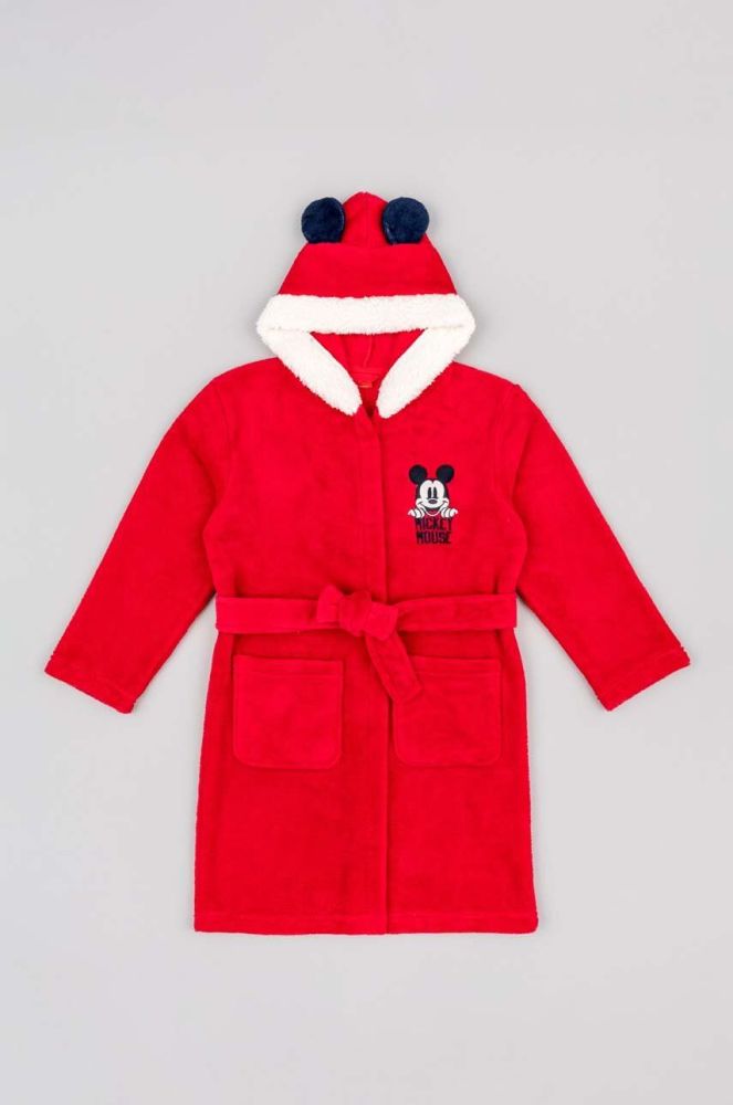 Дитячий халат zippy колір червоний (3688198)