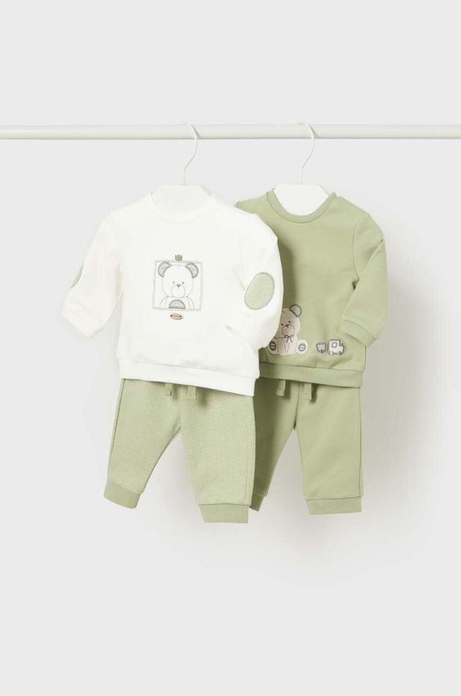 Комплект для немовлят Mayoral Newborn 2-pack колір зелений (3577535)