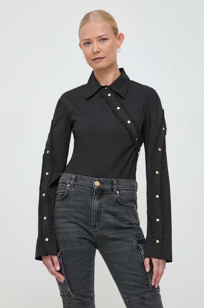 Блузка Pinko жіноча колір чорний однотонна (3582386)