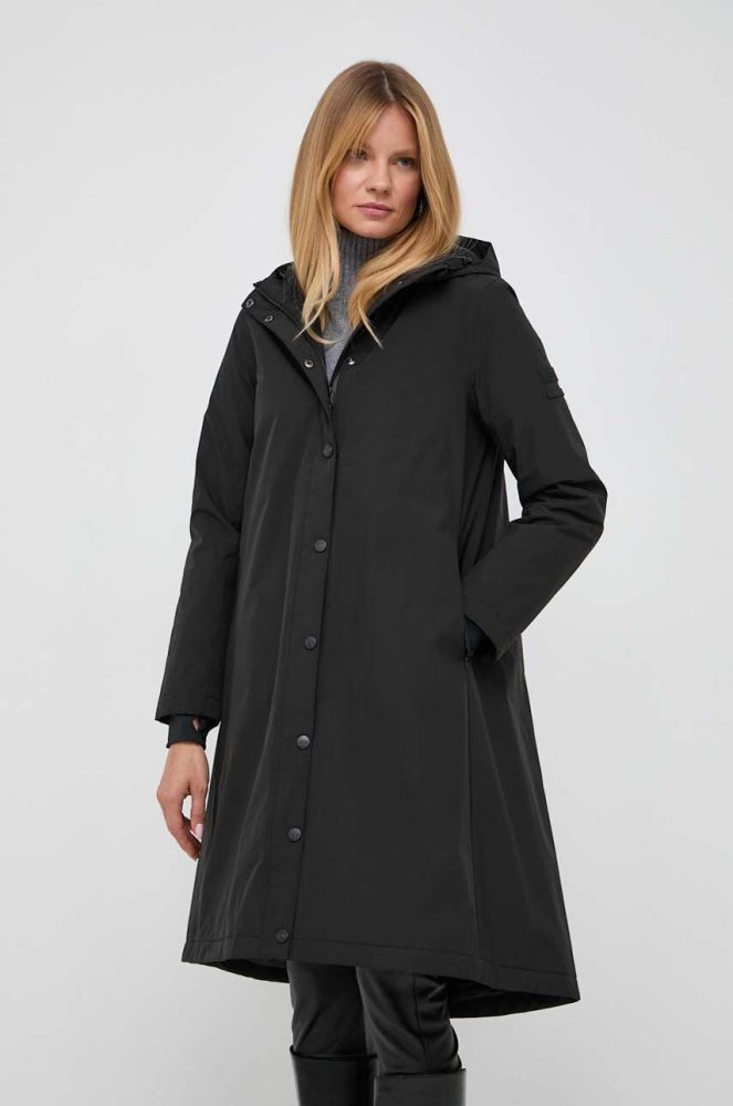 Куртка Max Mara Leisure жіноча колір чорний перехідна