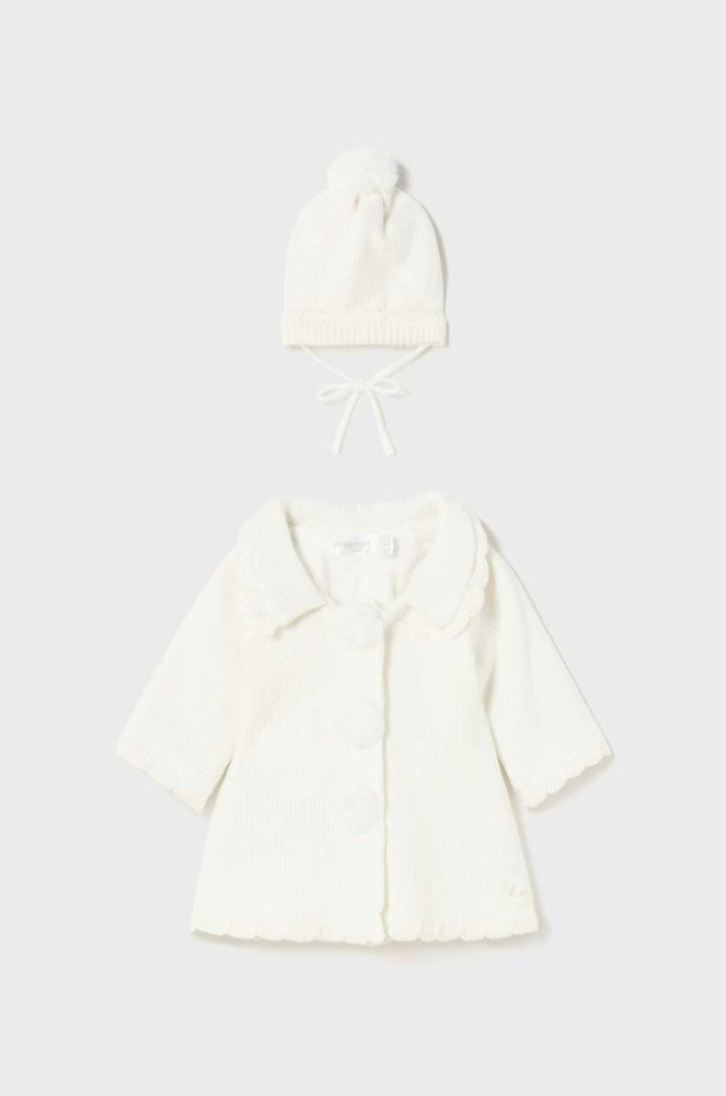 Пальто для малюків Mayoral Newborn колір бежевий (3546582)