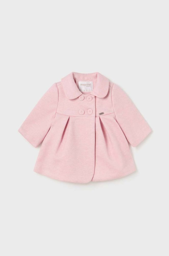Пальто для малюків Mayoral Newborn колір рожевий (3415492)