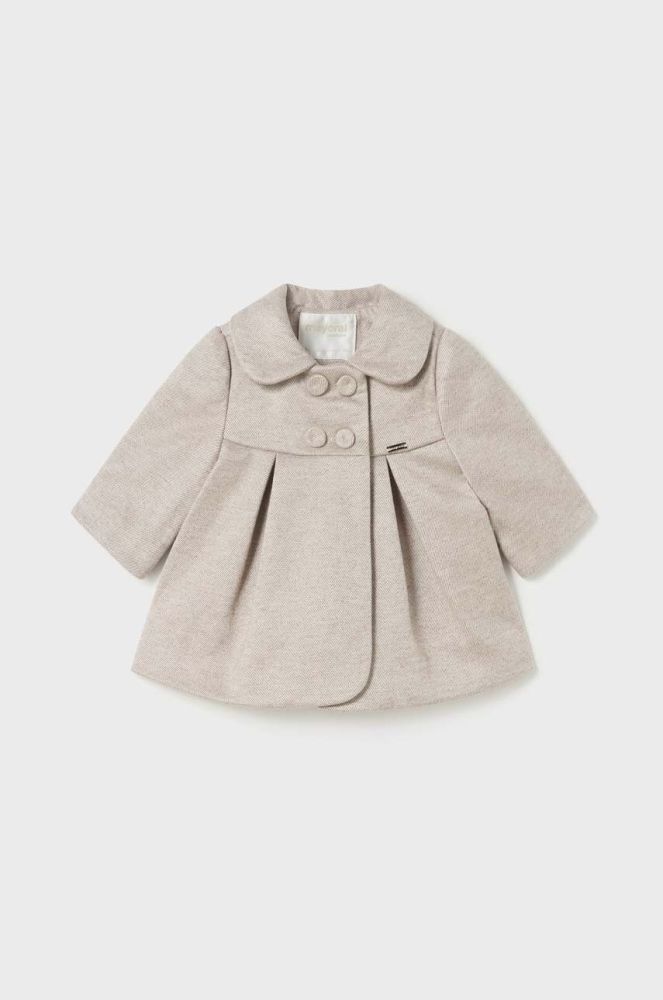 Пальто для малюків Mayoral Newborn колір коричневий