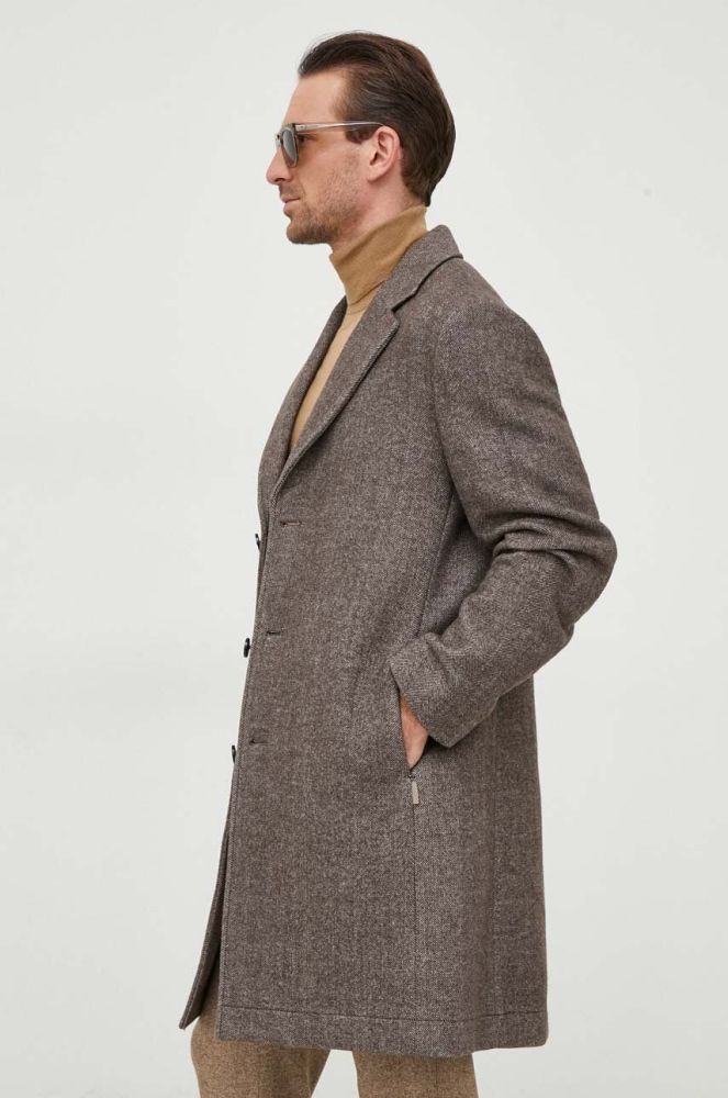 Пальто з домішкою вовни Liu Jo колір коричневий перехідний (3638390)