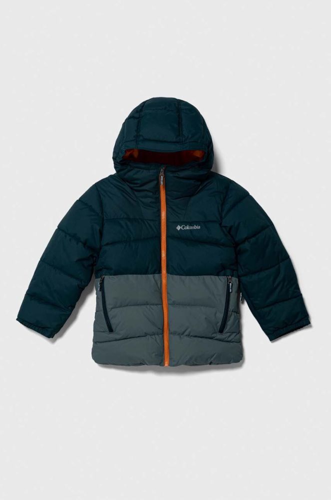 Дитяча гірськолижна куртка Columbia Arctic Blas колір бірюзовий