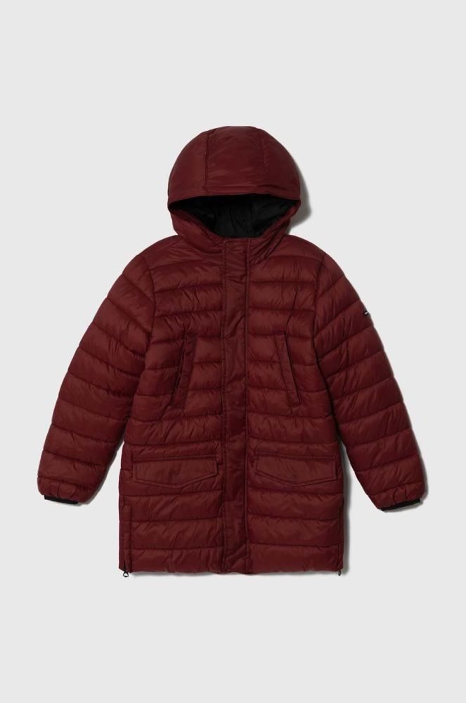 Дитяча куртка Pepe Jeans колір бордовий (3489515)