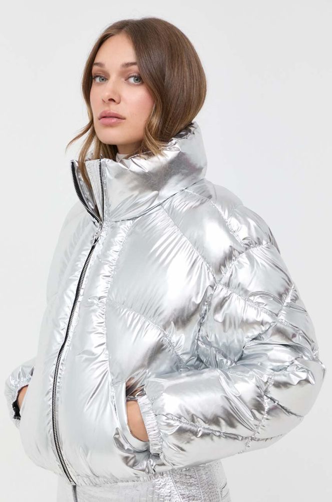 Куртка Pinko жіноча колір срібний зимова (3437767)
