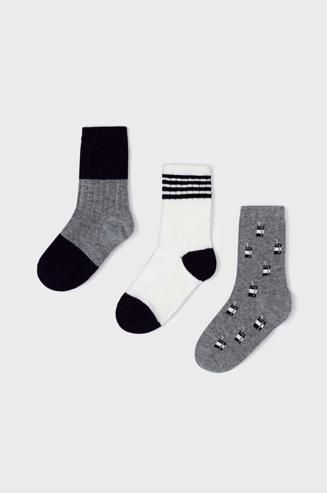 Дитячі шкарпетки Mayoral 3-pack колір бежевий (3442181)