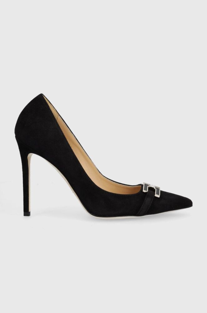 Замшеві туфлі Elisabetta Franchi колір чорний SA47B36E2