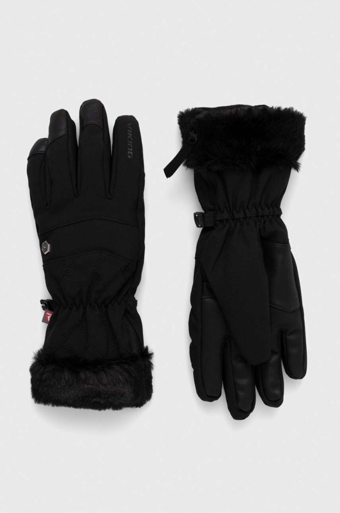 Лижні рукавички Viking Meris колір чорний