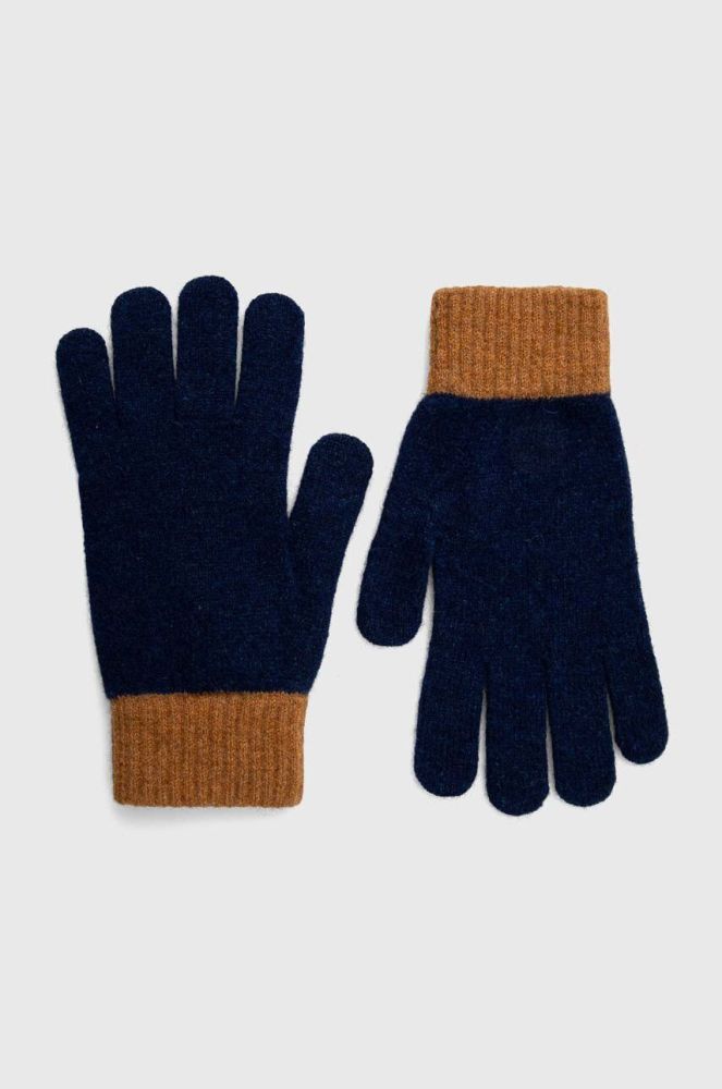 Вовняні рукавички PS Paul Smith колір синій